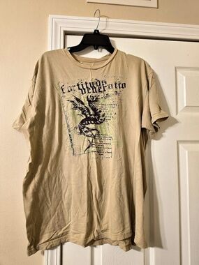 Vintage Y2K Structure Dragon Graphic Tee - XL